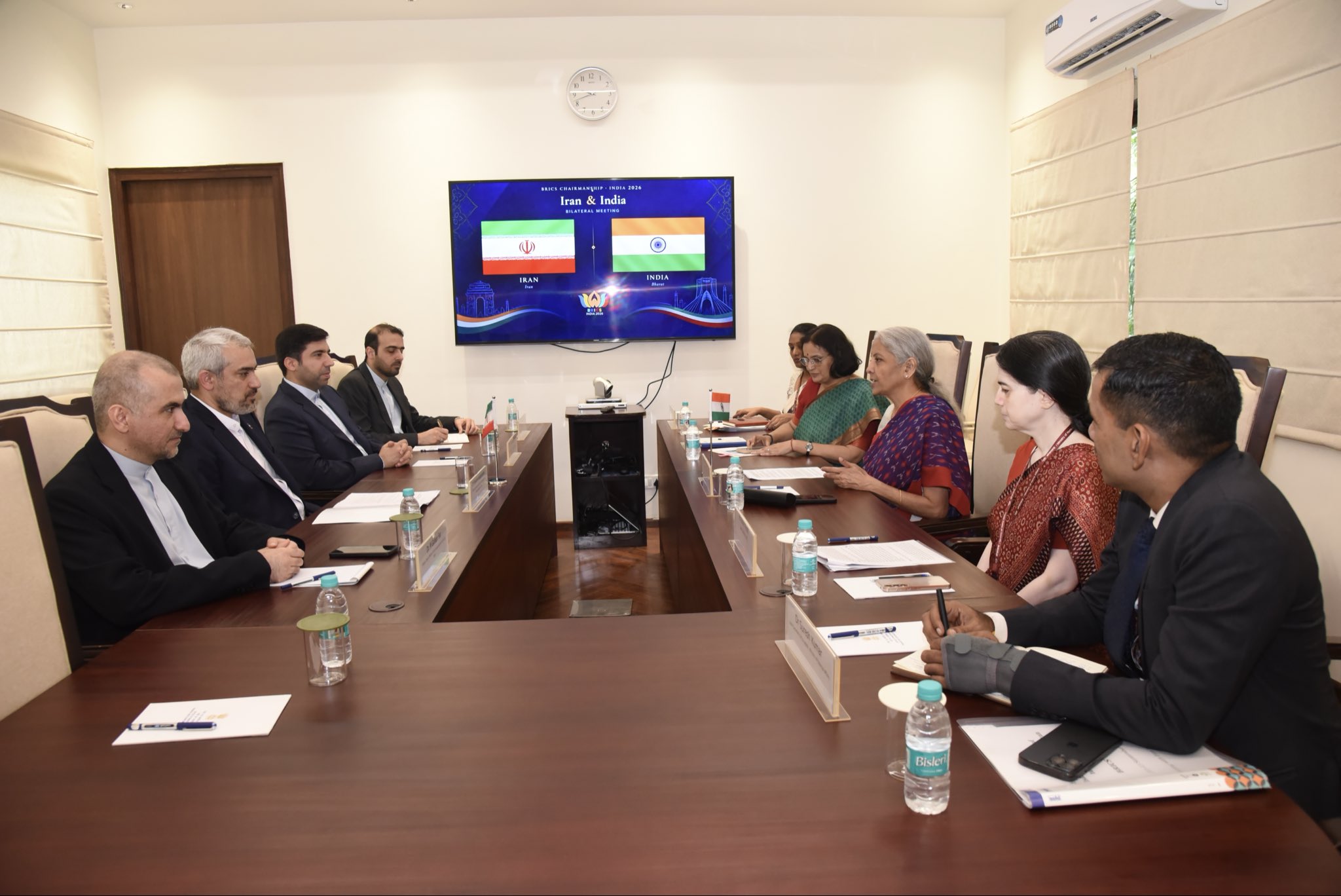 FM Sitharaman meets Iranian counterpart; discusses ways to boost economic cooperation